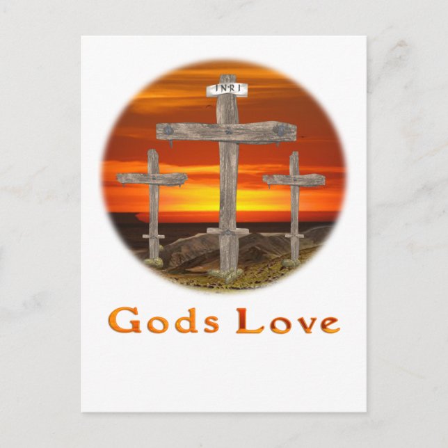 Cartão Postal Gods Love (Frente)