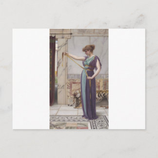 Cartão Postal Godward - A Senhora Pompeia