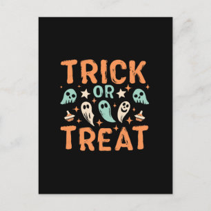 Cartão Postal Gola ou Torta de Halloween