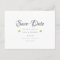 Gold Cupids Elegant Script Salve o Dia