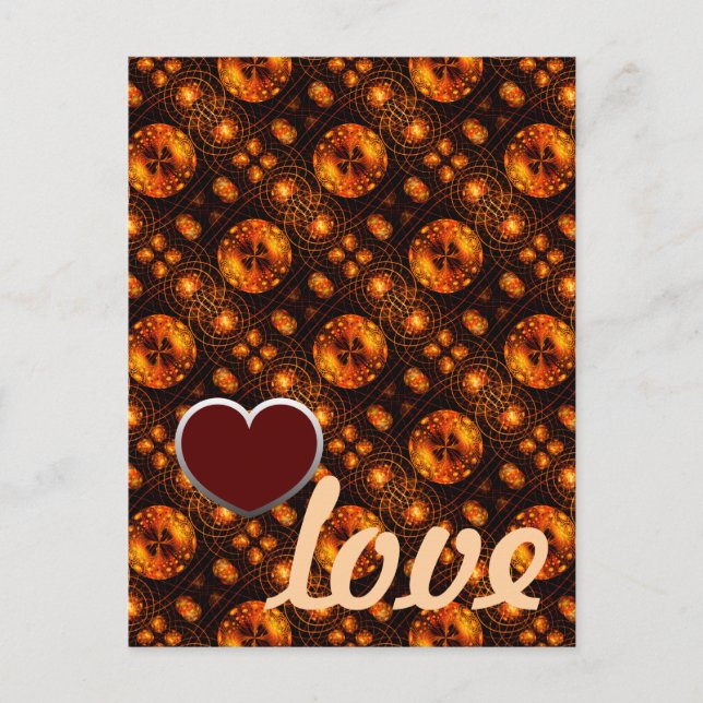 Cartão Postal Gold Modern Boho Elegant Abstract Art Pattern #507 (Frente)