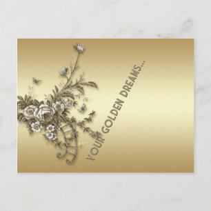 Cartão Postal Golden Dreams