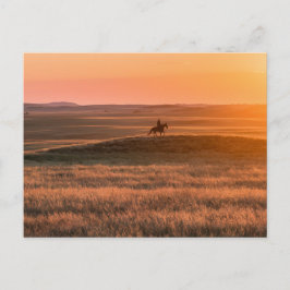 Cartão Postal Golden Prairie Party Invitation - Classic Western 