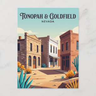 Cartão Postal Goldfield e Tonopah Nevada