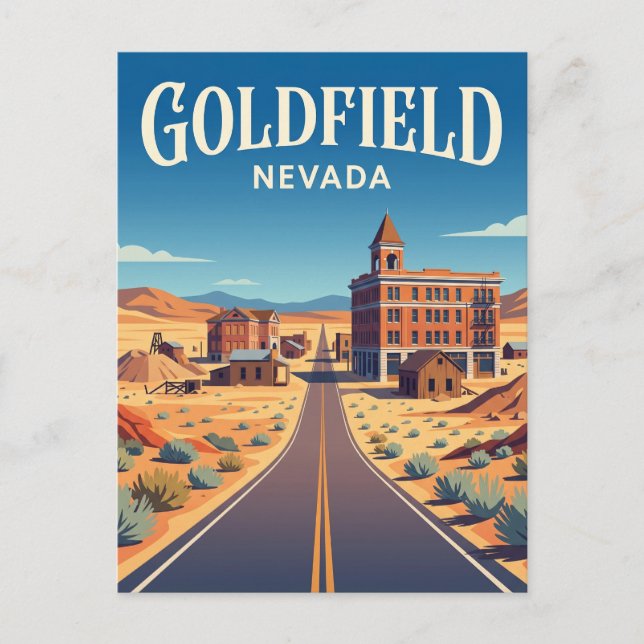 Cartão Postal Goldfield EUA (Frente)