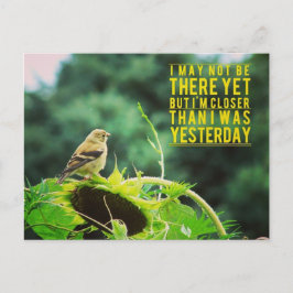 Cartão Postal Goldfinch Mais Próximo Que Eu Estava Ontem