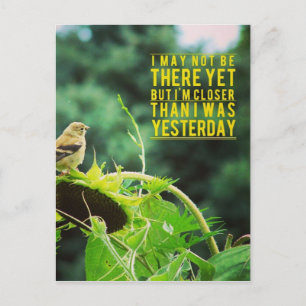 Cartão Postal Goldfinch Mais Próximo Que Eu Estava Ontem