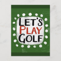 Cartão postal Golf de vamos
