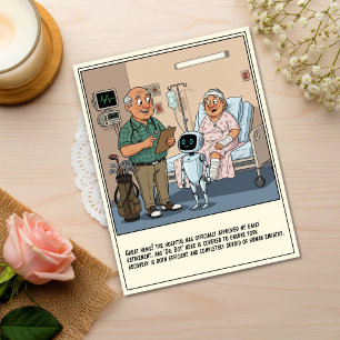 Cartão Postal Golf Doctor Apresenta Assistente Robô Melhoras