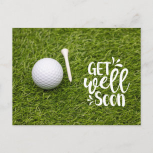 Cartão Postal Golf Melhoras logo para golfista
