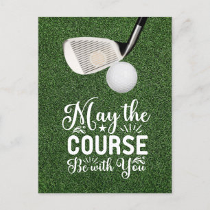 Cartão Postal Golf Que o curso esteja com você