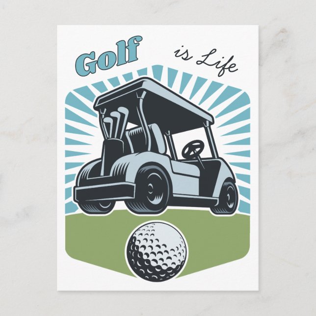 Cartão Postal Golfe é a vida (Frente)