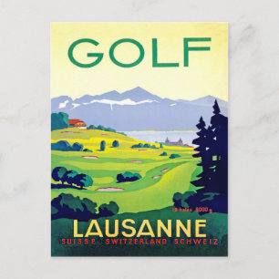 Cartão Postal Golfe em Lousanne, Suíça
