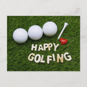 Cartão Postal Golfe feliz