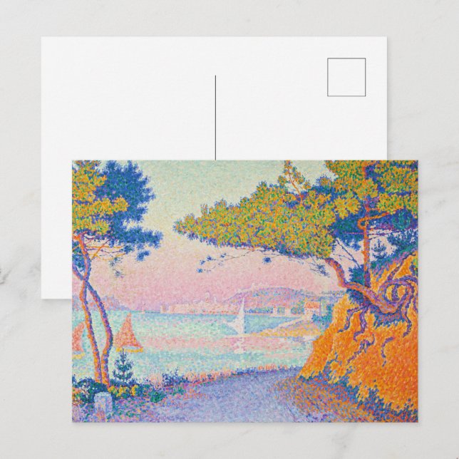 Cartão Postal Golfe Juan | Paul Signac | (Frente/Verso)