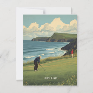 Cartão Postal Golfe na Irlanda