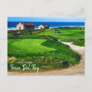 Cartão Postal Golfe na Praia Del Rey Portugal