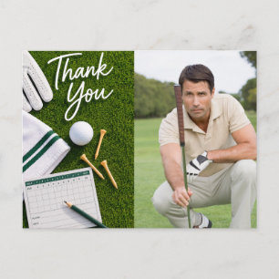 Cartão Postal Golfe Obrigado crie sua própria foto