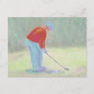 Cartão Postal Golfer, Cartão-postal