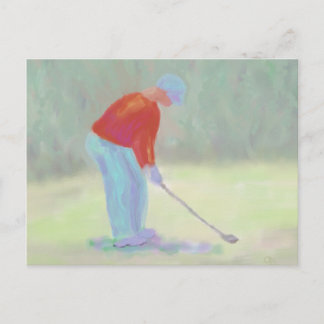 Cartão Postal Golfer, Cartão-postal