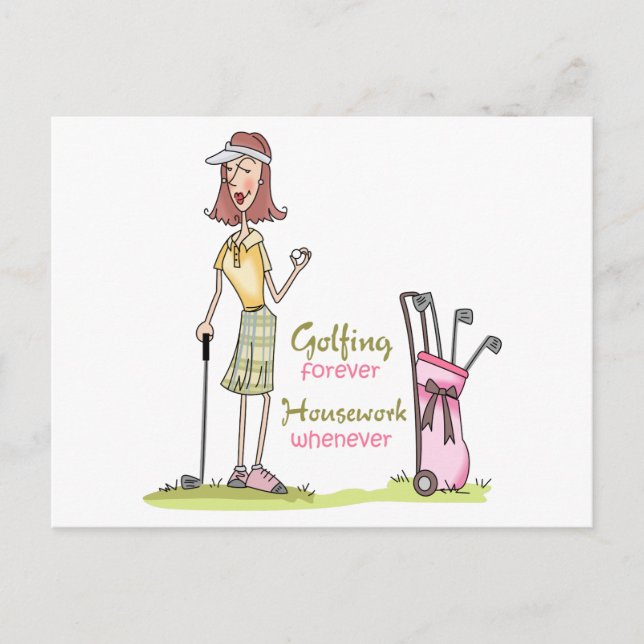 Cartão Postal Golfing Forever (Frente)