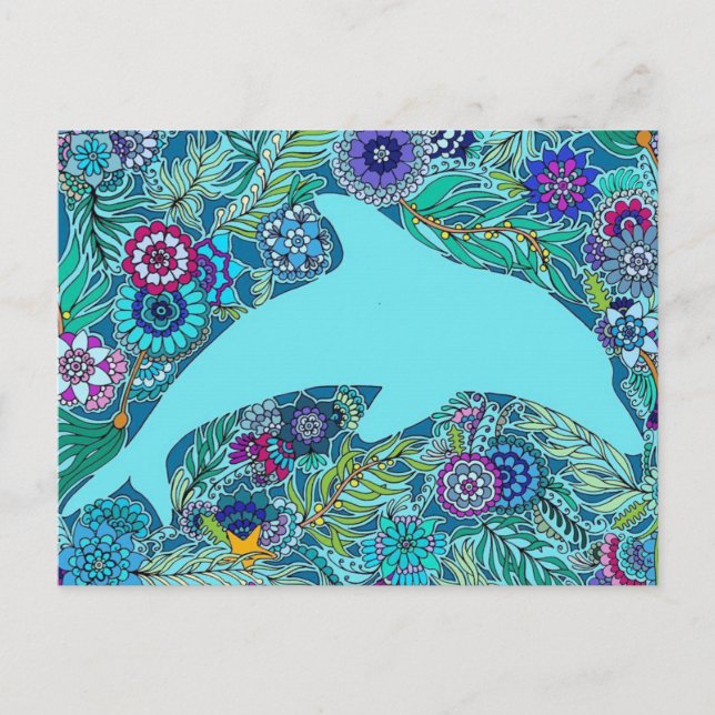 Cartão Postal Golfinho (Frente)