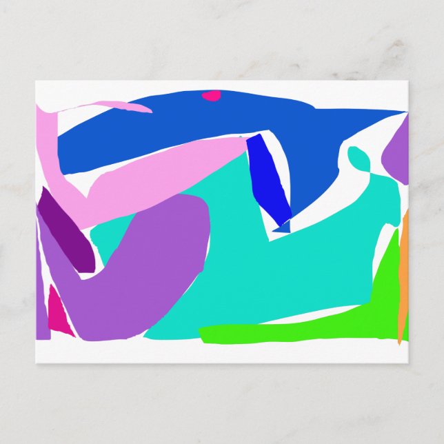 Cartão Postal Golfinho-de-baleia - Orca - Oceano de chuva (Frente)