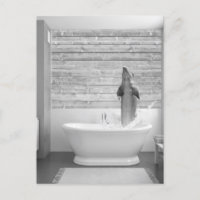 Golfinho no banho de bolhas de Banheira