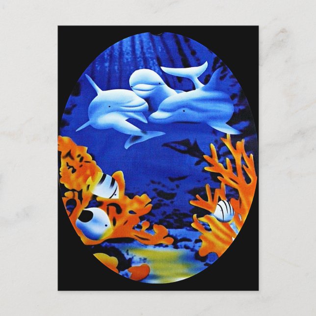 Cartão Postal Golfinhos (Frente)