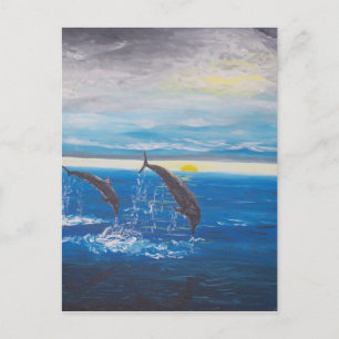 Cartão Postal Golfinhos