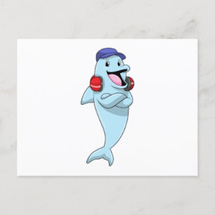 Cartão Postal Golfinhos no Escute a música