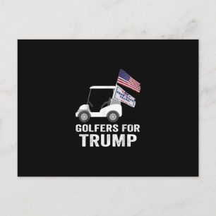 Cartão Postal Golfistas Para Trump 2020 Apoiadores De Trump Golf