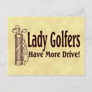 Cartão Postal Golfistas Senhoras