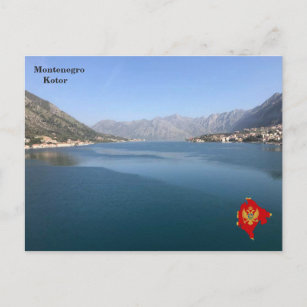 Cartão Postal Golfo de Kotor, Montenegro