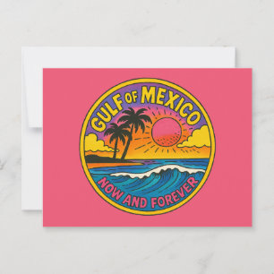 Cartão Postal Golfo do México - Arte do Oceano para sempre