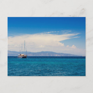 Cartão Postal Golfo Sarônico e a Costa da Grécia