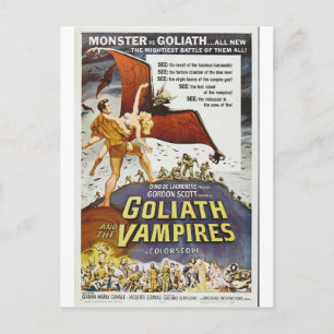 CARTÃO POSTAL GOLIATH E VAMPIRES