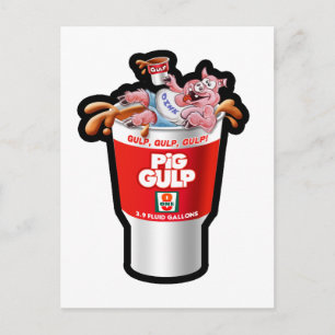 CARTÃO POSTAL GOLPE DE PIG