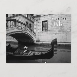 Cartão Postal Gondola em Veneza Itália