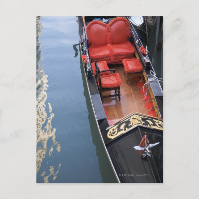 Cartão Postal Gôndola Veneza Italia (Frente)