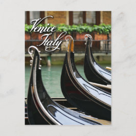 Cartão Postal Gondolas em Veneza