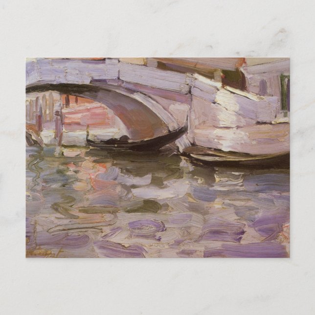 Cartão Postal Gondolas por John Singer Sargent, Impressionismo A (Frente)