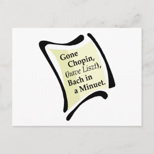 Cartão Postal Gone Chopini