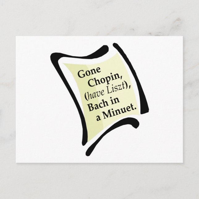 Cartão Postal Gone Chopini (Frente)