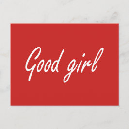 Cartão Postal Good girl
