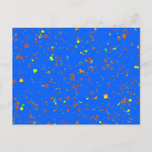 Cartão Postal Goodluck Dream Blue Modelo add Text Image DIY (Frente)