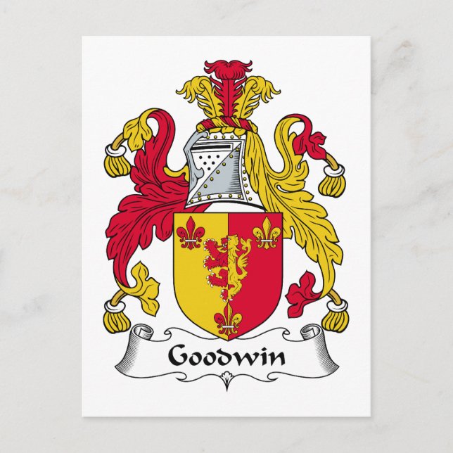 Cartão Postal Goodwin Family Crest (Frente)