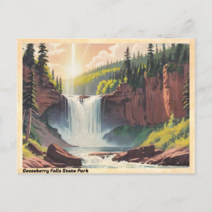 Cartão Postal Gooseberry Falls State Park Vintage