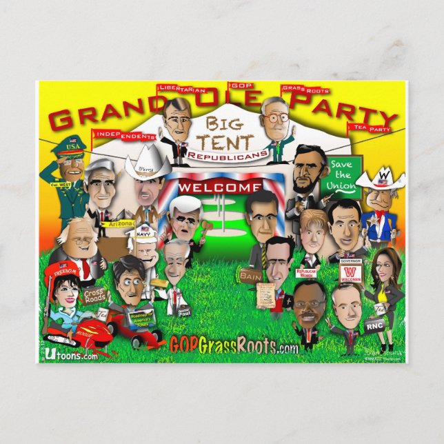 Cartão Postal GOP Big Tent (Frente)