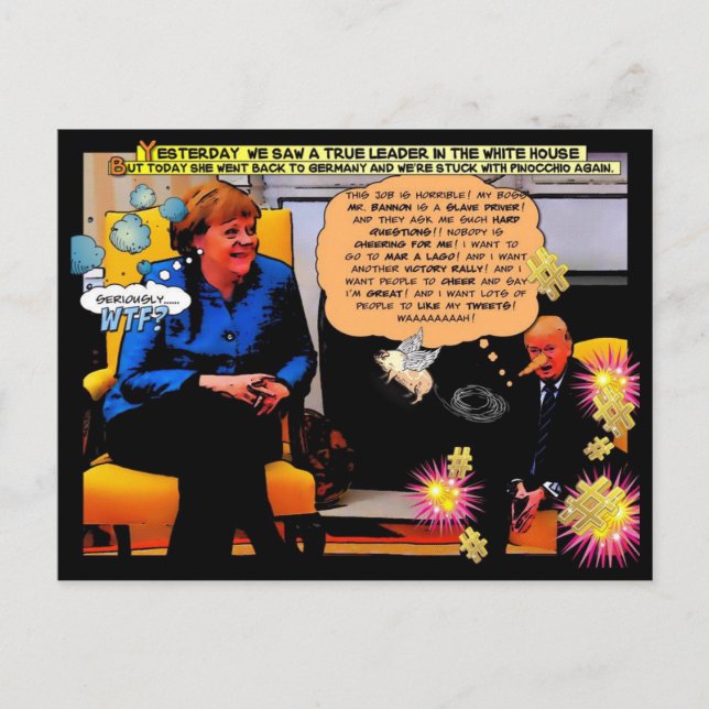 Cartão Postal GOP e Pinóquio (Frente)